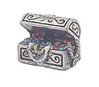 Dollhouse Miniature Treasure Chest Jewelry Box 1Pc